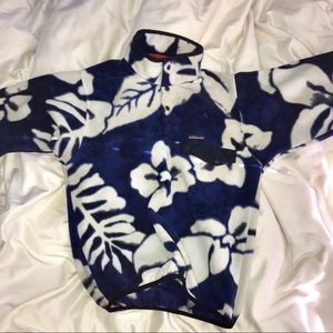 Blue Floral Light Fleece Patagonia